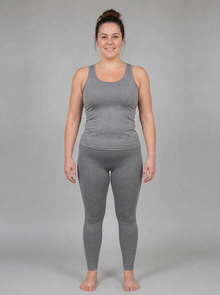 Example patient after photo, twenty-four weeks into a medical weight loss program